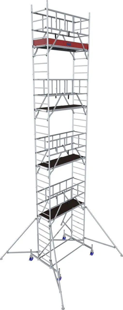 lešení pojízdné „PROTEC KRAUSE“ hliníkové, pracovní výška 10.3 m