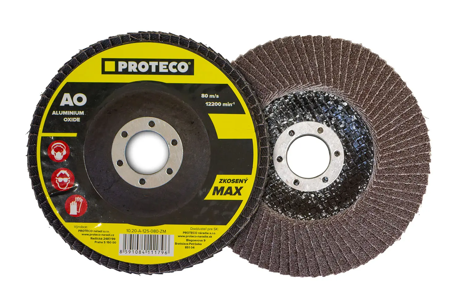 58026-10_20-z-zm kotouč lamelový zkosený MAX 150 mm AO, zr.100 - ocel