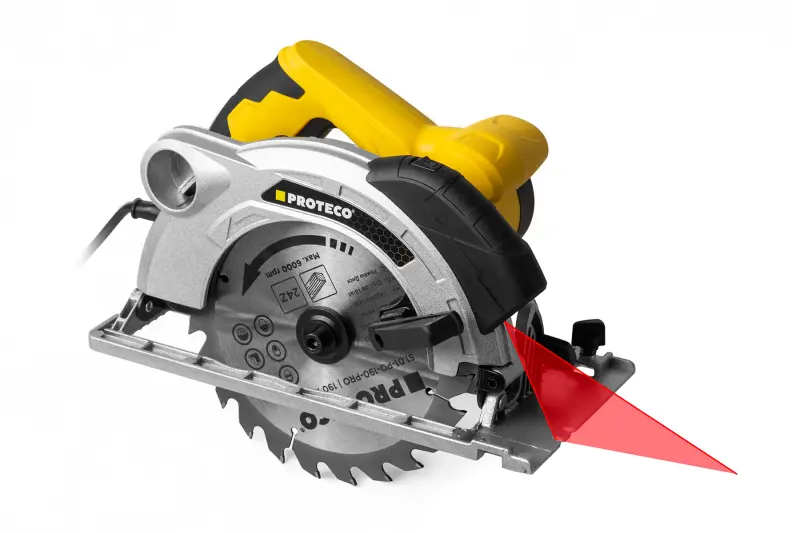 okružní pila PROFI 190 mm / 1600 W s laserem