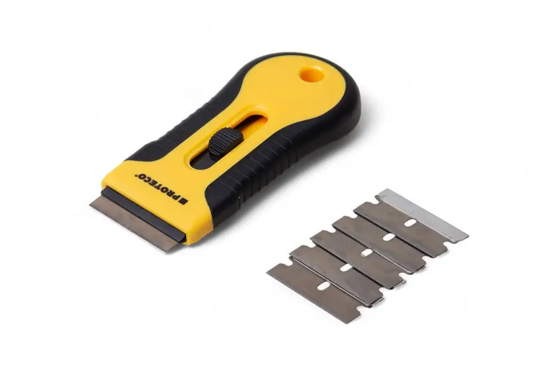 99755-52_01-60-03 škrabka na okna a sklokeramické desky plastová | 5 náhradních břitů